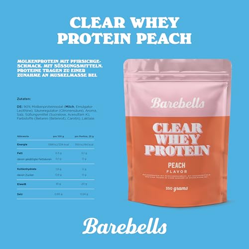 Barebells Clear Whey Protein Peach - Afbeelding 6