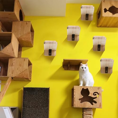 Escalones de pared para gatos CroBlissful paquete x8 miniatura 6