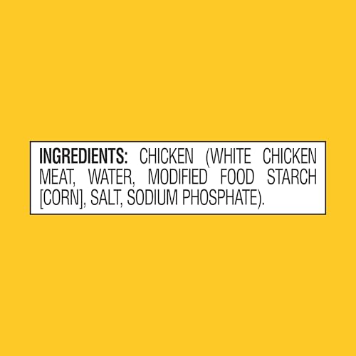 Image of StarKist 25% Less Sodium Premium White Chicken, 2.6oz Pouch, 12-Pack | 13g Protein Per Serving, Fully Cooked White Meat, Gluten Free, No Draining, Ready to Eat for Salad and Sandwiches