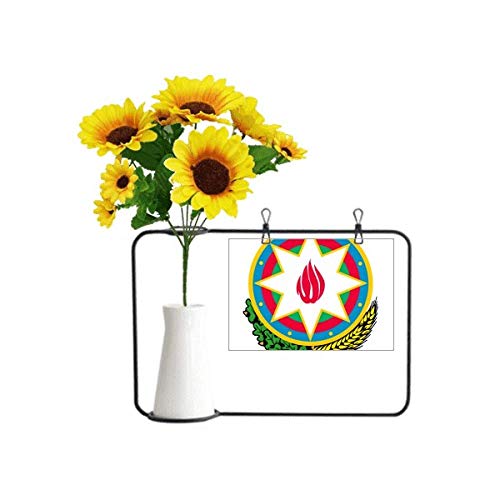Vase de tournesol Baku d'Azerbaïdjan avec emblème national idéal pour salon