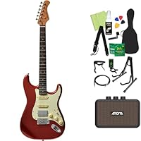 Bacchus バッカスBST-2-RSM/R SLPK エレキギター Amazon | Bacchus BST-2-RSM/R エレキギター初心者14点セット