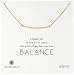 Dogeared "Balance" Curved Bar Necklace, 18"