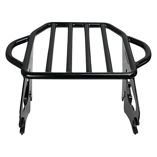 SWESGI Detachable Luggage Rack 2-Up Mounting Rack Compatible for Harley Davidson Touring Road King Street Electra Glide 2009-2023,Black