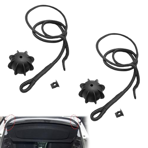Vierone 2 Pcs Parcel Shelf String Parcel Shelf Cord Universal Trunk Parcel Shelf String/Retaining Strap for Universal Parcel Shelf Cord for Car Accessories Mercedes a Class and Vw Golf