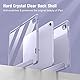 Fintie Hybrid Hülle für iPad Air 11 Zoll M3 2025/ M2 2024, iPad Air 5/4 Gen (2022/2020) 10,9 Zoll mit Stifthalter - Stoßfeste Schutzhülle mit transparenter Hartschale auf der Rückseite, Pastellviolett