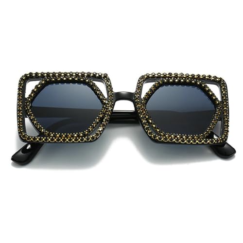 willochra Trendy Diamond Hollow Sunglasses Women Fashion Luxury bling Rhinestone Square Sun Glasses Female Party Eyewear4