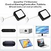 2Pack Remote Leash - 6.5 Ft Retractable Remote Control Tether - Adjustable Lanyard Safety Lock with Secure Clasp for TV Remotes,Showrooms, Game Controllers & Tablets Never Lose Remote Control Again
