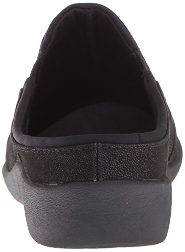 Clarks Womens Sillian Free Clog, Black Synthetic Combi, 6 Us #TOP2