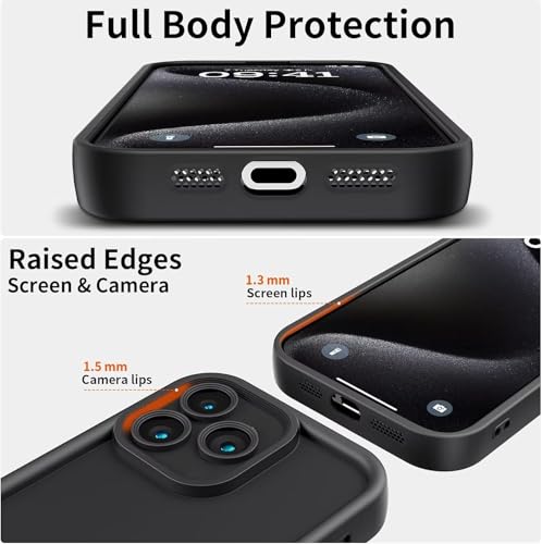 Image of Scalebee Case Cover for Mi Redmi 13 5G / Poco M6 Plus 5G, Black | Matte Soft, Flexible Silicon, Shockproof, Camera Protection