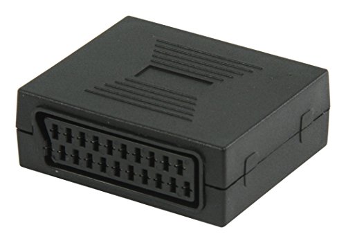 Valueline VLVP31950B Adaptador de Cable de vídeo SCART (21-Pin) Negro - Adaptadores de Cable de vídeo (SCART (21-Pin), SCART (21-Pin), Hembra, Hembra, Negro, 145 mm)