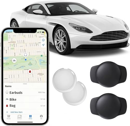 2 Pack GPS Tracker for Vehicles with Magnetic Case(iOS Only)