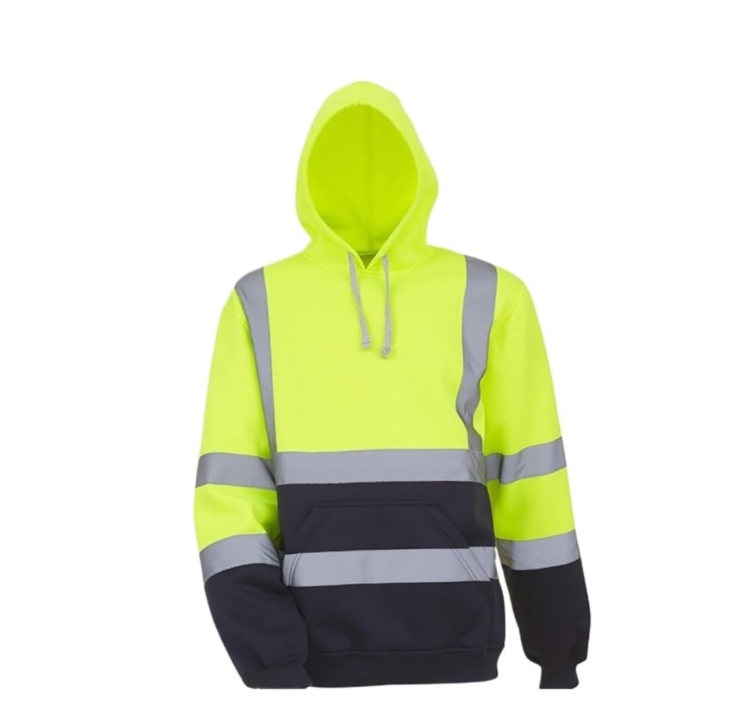 Warnweste Universelles Sport-Sweatshirt Mit Reflektierenden Nähten Und Hygiene for Herren Sicherheitsweste(Grün,4XL)