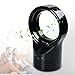 ZQWOZQ Sin Aspas Ventilador De Torre, 2 Velocidades Silencioso Ventiladores De Sobremesa, Mini (17.3 * 13.1 * 27cm) Ventilador Circulación del Aire para Hogar Y Oficina-Black