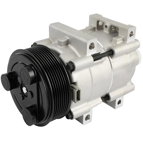 Image of SCITOO AC Compressor for Ford for E-350 Super Duty 7.3L 1999 2000 | Fast Cooling, Ultra Low Noise (≤72 dB) Air Conditioner Compressor for Summer, with Clutch, 5U2Z19V703YA F77Z19V703XARM
