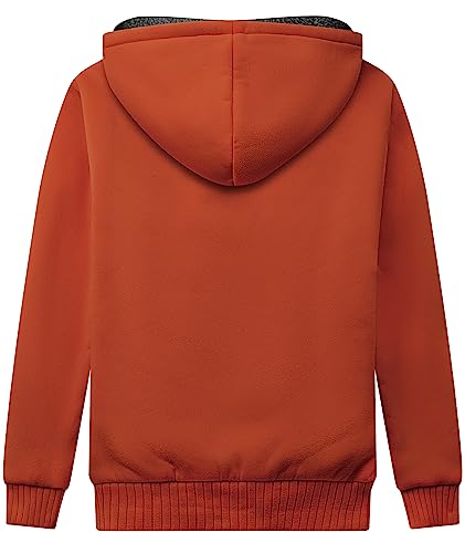 Image of SWISSWELL Unisex Boys Girls Fleece Hoodie Sherpa Lined Jacket Zip Up Hooded Sweatshirt Winter Outerwear for Kids