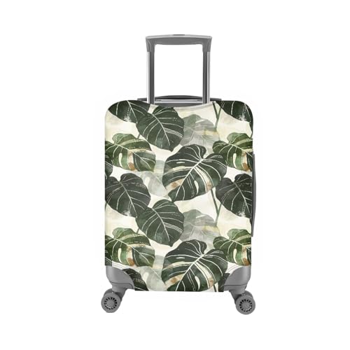 Housse Valise XL Feuilles Vertes en Spandex Premium Réutilisable - 5
