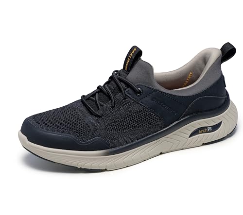 Basket Homme Skechers Arch Fit Crosser Emeric en Noir Confortable