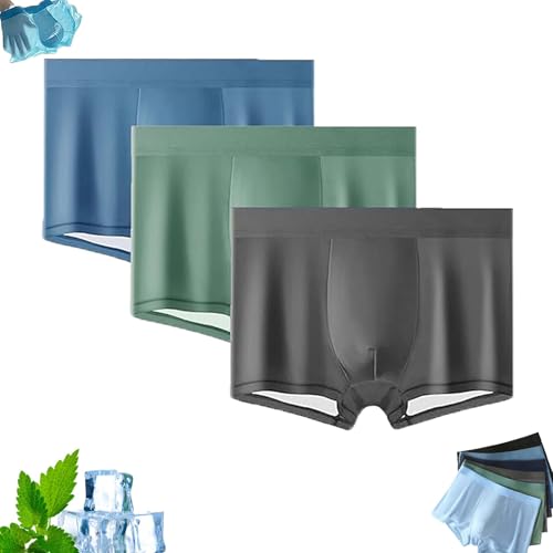 Ice Boxer Pro For Men,Nuvellor Underwear–Ultra Comfortable Premium Silk Underwear, Seamless 3d Fit Soft Breathable