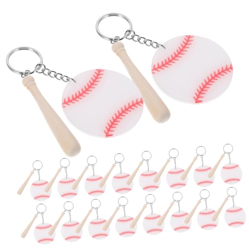 Porte-clés de baseball en acrylique Mipcase | Lot de 18 pièces pour style quotidien