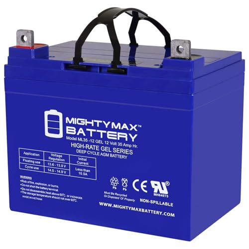 Mighty Max Battery 12V 35AH Gel NB Replacement Battery Compatible with C.T.M. Mobility Scooter