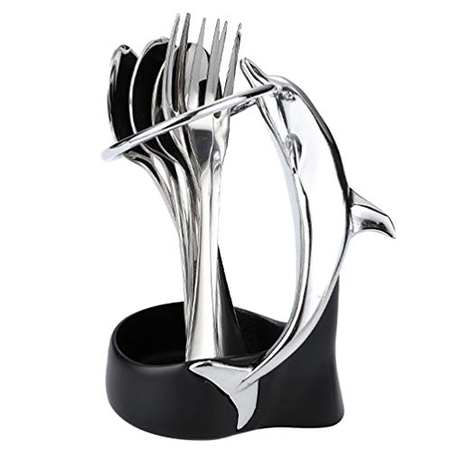 DOITOOL 1set Creative Utensil Forks Spoons Storage Holder for Practical Kitchen Use for Home and Dining Table
