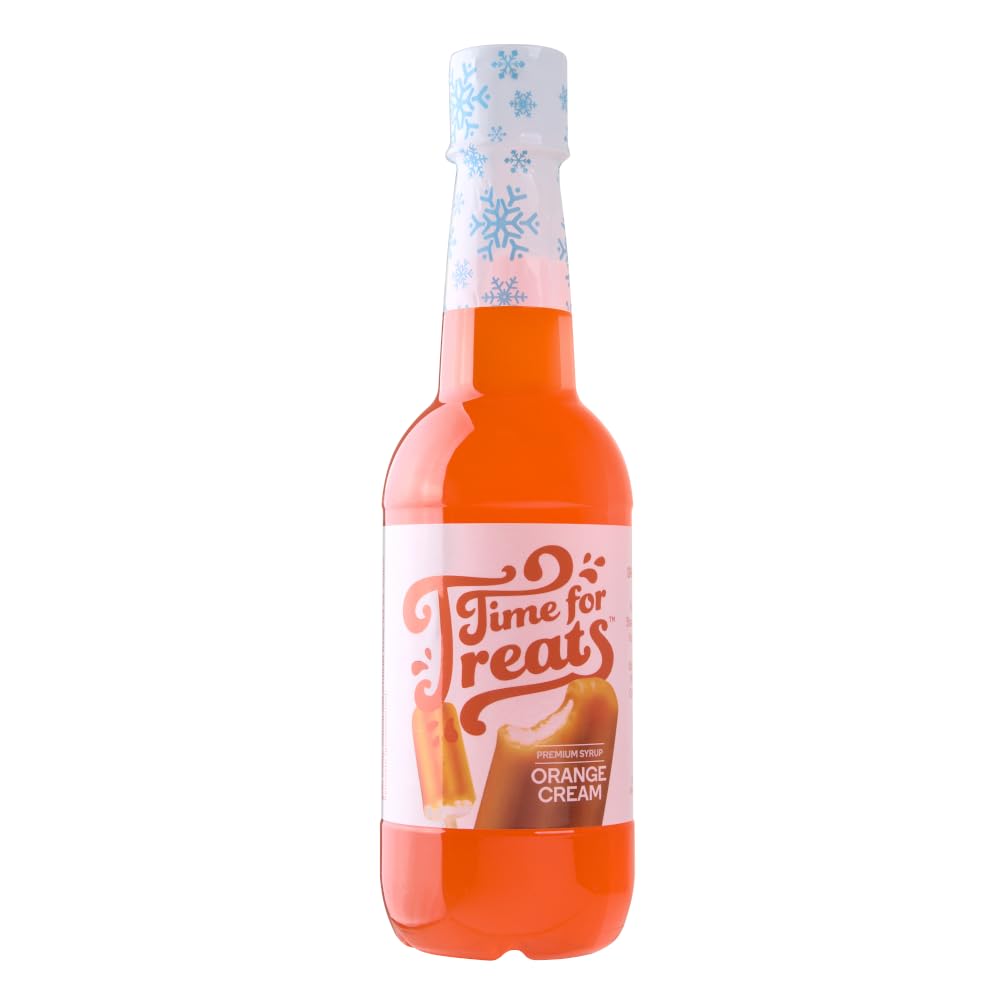 Flavored Syrup 16.9 Fluid Ounce Bottle for Snow Cones, Homemade Sodas, Cocktails, Coffee, Baking and More (Orange Cream)