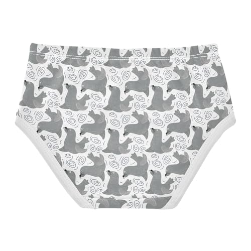 Girls' Underwear Cute Seal Cotton Stretch Comfort Toddler Panties2