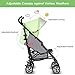 BABY JOY Lightweight & Compact Travel Stroller, Infant to Toddler, Adjustable Backrest & Canopy, Cup Holder, Storage Basket, 5-Point Harness, Easy Fold, Green
