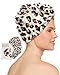 Kitsch Microfiber Hair Towel Wrap for Women – Ultra Absorbent Microfiber Bath Towels for Wet, Curly, Long or Short Hair – Anti-Frizz Hair Wrap, Great Hair Care Gifts for Women – Leopard