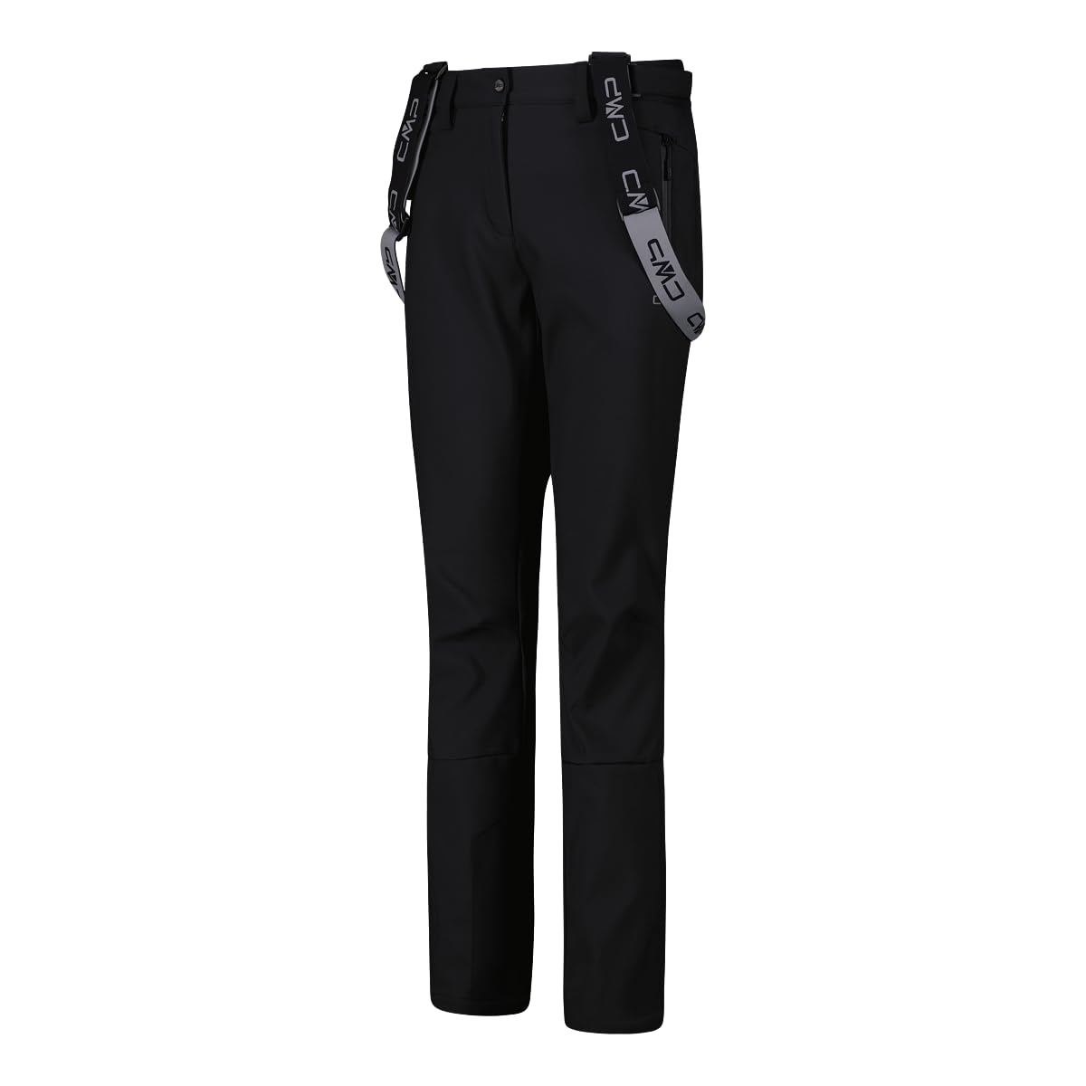CMP Salopette Donna da Sci in Softshell, 34W4326 (Nero, S)