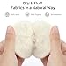 Wool Dryer Balls 6 Pack, Natural Fabric Softener, Dryer Balls Laundry Reusable, Reduces Clothing Wrinkles and Saves Drying Time (White)
