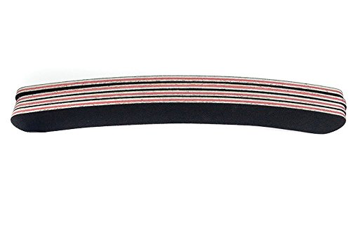 10Pcs Curved Professional Washable Nail Buffering Files Rounded End Manicure Pedicure Tool Double Sided Emery Board 100/180 Grit Nail Art Care Buffing Buffer Sanding Files #TOP1