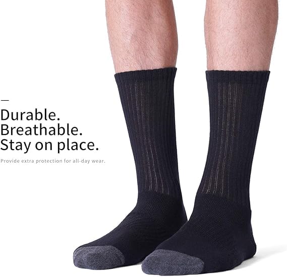 Image of Men's Low Cut Ankle Socks Pack | Bamboo Cushioned Sports Socks for Gym, Running, Walking