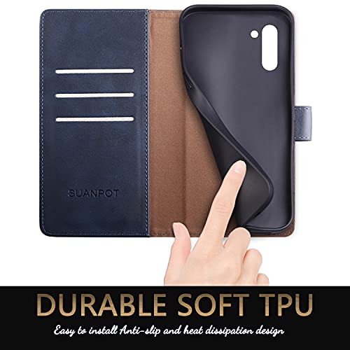 Étui Samsung Galaxy Note 10 SUANPOT bleu aux finitions soignées - 5