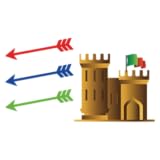 red Defend With Colors - with the same colored arrows