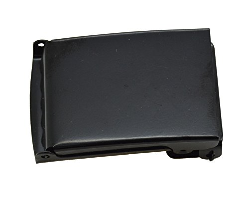 ACCmall Plain Canvas Military Web Belt & Black Flip Buckle3