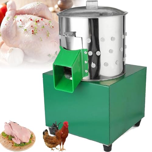 Sweet taize Plumeuse de Poulets, plumeuse de Plumes de Poulet en Acier Inoxydable, plumeuse de volailles, plumeuse de Poulet Automatique, idéale pour la volaille, Le Poulet et la caille
