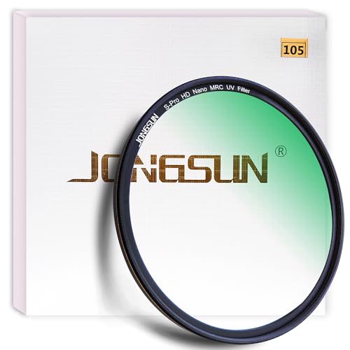 Filtro UV 105mm para evitar arañazos en objetivos de cámara con cristal Schott B270