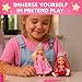 TOMLEON Princess Dolls Playset – 6 Mini Princess Dolls with Colorful Gowns, Crowns & Jewelry – Fantasy Role Play Set for Kids with Elegant Dresses, Accessories & Royal-Themed Box – Gift for Ages 3+