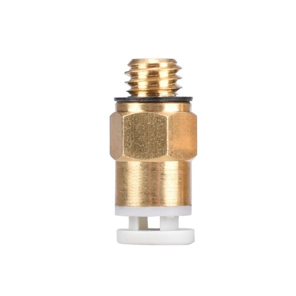 Gaojudaf One Color Pneumatic Quick Fitting 10Pcs 3D Printers Ptfe Tube Fittings, Kjh 04-M6 B0wden Jointer, Brass Pneumatic Connectors Coupler For Printer Accessory