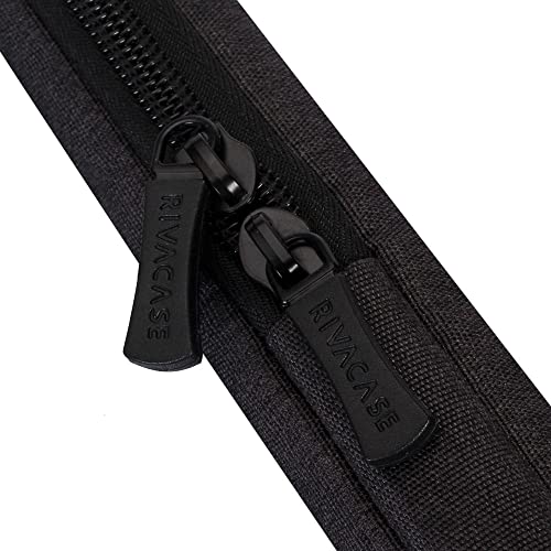 Image of RivaCase Suzuka 7704 Laptop Sleeve 13.3-inch Protective Sleek, Slim-line and Elegant Sleeve Water-Resistant Material for Urban Professionals and Students FITS MacBook PRO 14 Black