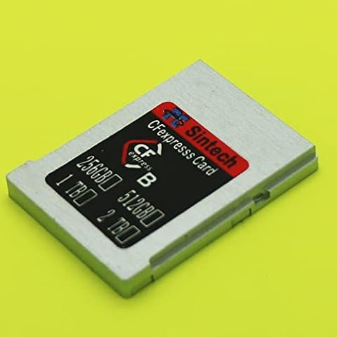 Sintech CFexpress Typ B nVME-Karte mit Aluminiumgehäuse, kompatibel mit Nikon Z6 Z7 Z9 D6 D850, Canon R3 R5 Cover