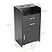 PENNYNANA Beauty Salon/Barber Storage Cabinet Station with Locking Drawer and 4 Wheels, Hair Stylist Station with 2 Hair Dryer Holders, Black