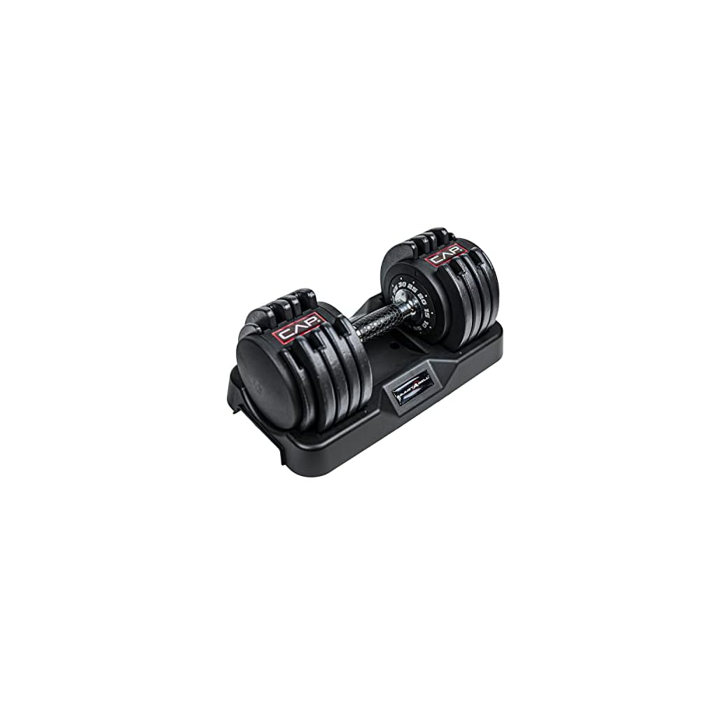 CAP-Barbell-ADJUSTABELL-Adjustable-Dumbbell-with-Contoured-Full-Rotation-Handle