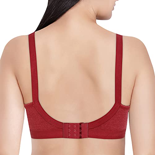 Image of Women's Poly Cotton Non-Padded Wire Free Full Coverage Bra