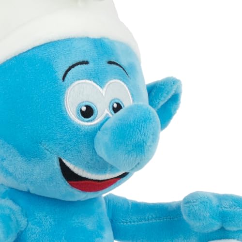 The Smurfs Plush - Classic, Smurfette, Dad, Philosophical, Joker, Grumpy - 26 cm 16002615, Blue, 10cm (H) x 26cm (L) x 20cm (W) - Image 3