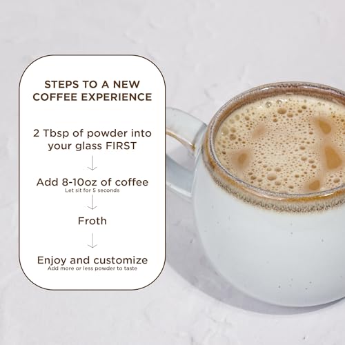 Image of Laird Superfood Non-Dairy Coffee Creamer Mocha, Shelf-Stable Superfood Non-Dairy Powder Creamer, Gluten Free, Non-GMO, Vegan, 8 oz. Bag, Pack of 1
