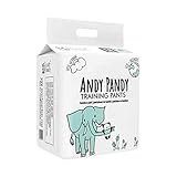 Andy Pandy Eco-Friendly Bamboo Training Pants, 4T (XX-Large), 33+ lbs (15+ kg), White