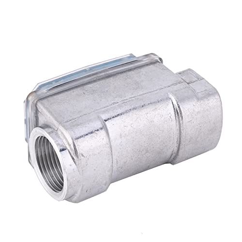 Medidor De Flujo Digital De Turbina Con Rosca NPT De Alta Precisión De 1 Pulgada Para Diésel, Queroseno Y Gasolina (Azul)