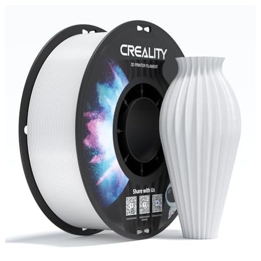 Creality PETG 3D Printer Filament 1.75mm, Excellent Toughness High Precision, Odorless Non-Toxic Moistureproof, 1kg(2.2lbs) Glossy PETG Filament for 3D Printer (White)